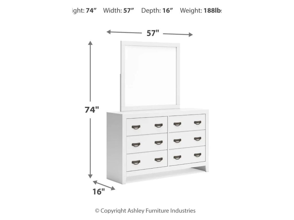 Binterglen Twin Panel Bed, Dresser, Mirror, Chest and 2 Nightstands - image 8