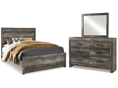 Wynnlow Queen Panel Bed, Dresser and Mirror