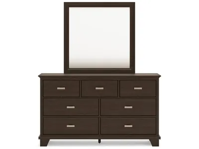 Covetown King Panel Bed, Dresser, Mirror and Nightstand