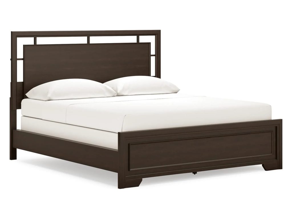 Covetown California King Panel Bed and 2 Nightstands - image 2