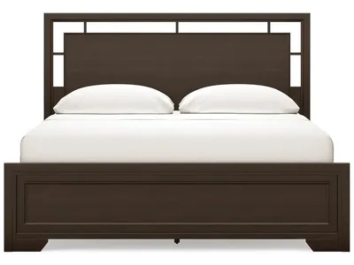 Covetown California King Panel Bed and 2 Nightstands - Alternative View