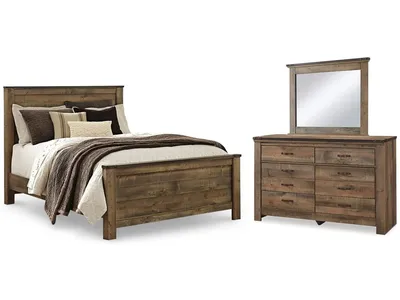 Trinell Queen Panel Bed, Dresser and Mirror