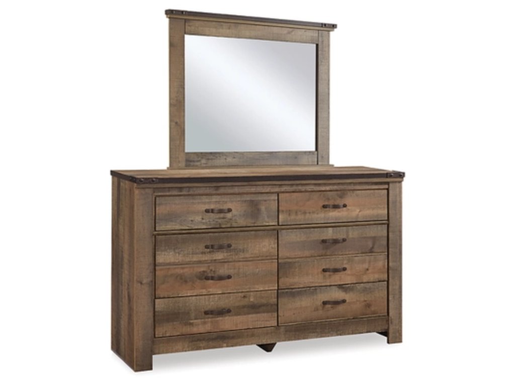 Trinell King Panel Bed, Dresser, Mirror and Nightstand - image 1