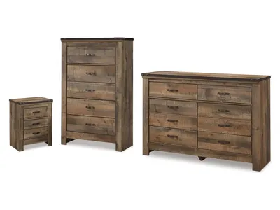 Trinell Dresser, Chest and Nightstand