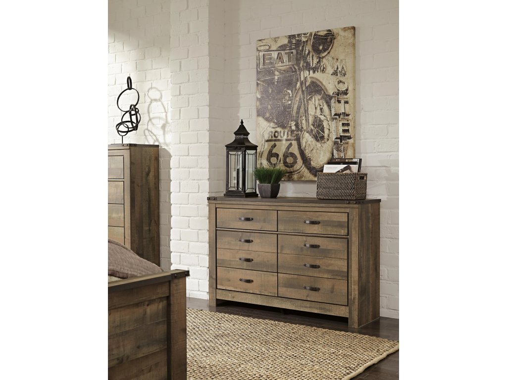 Trinell Full Panel Bed with Storage and Dresser - image 3
