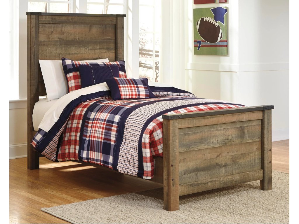 Trinell Twin Panel Bed, Dresser and Mirror - image 4