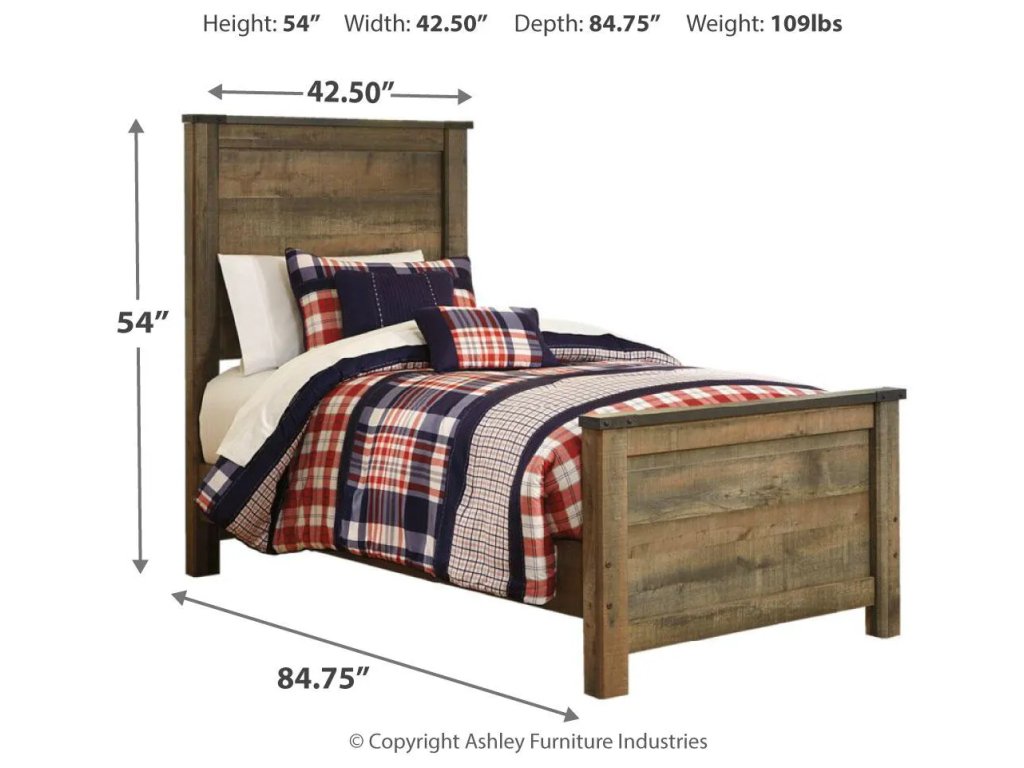 Trinell Twin Panel Bed, Dresser and Mirror - image 3