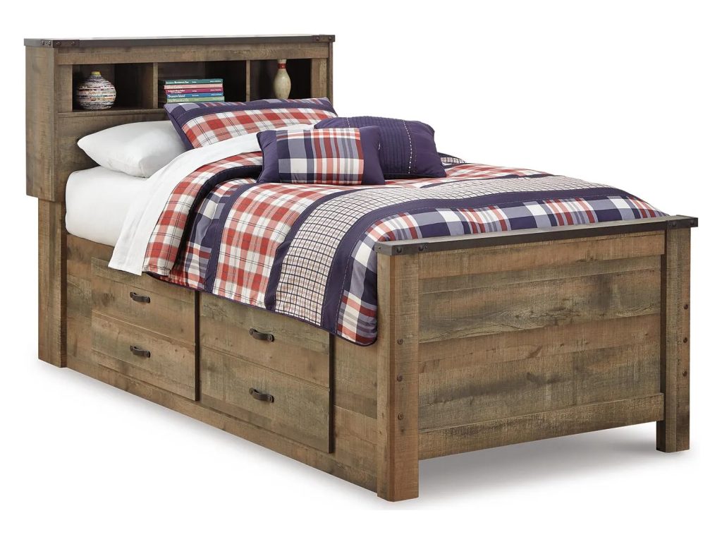 Trinell Twin Bookcase Bed, Dresser and 2 Nightstands - image 3