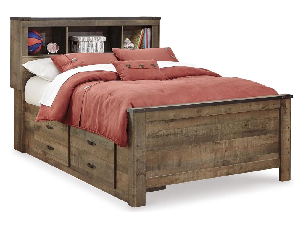 Trinell Full Bookcase Bed with Mattress - image 1