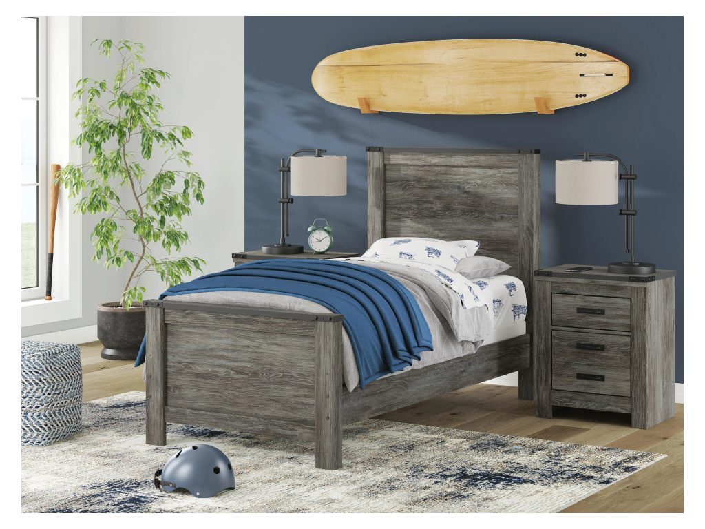 Frandern Twin Panel Bed, Dresser and Mirror - image 16