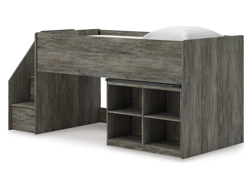 Frandern Twin Loft  Bed with Bookcase Storage - image 3