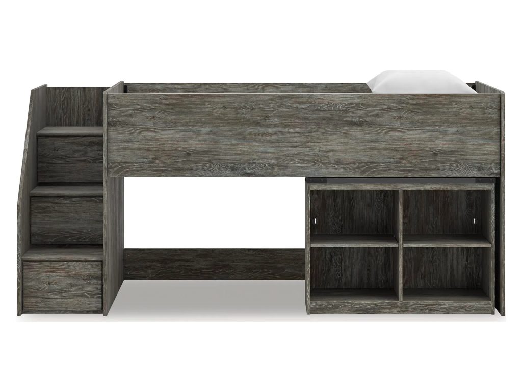 Frandern Twin Loft  Bed with Bookcase Storage - image 5