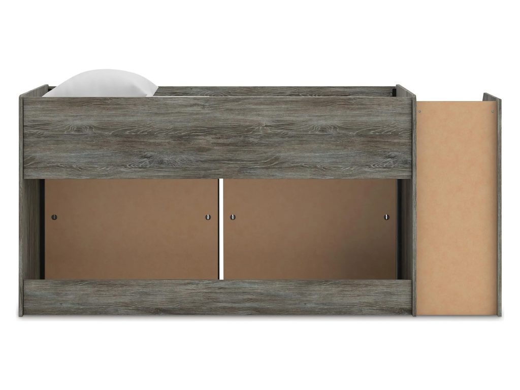 Frandern Twin Loft Bed with Bookcase Storage - image 5