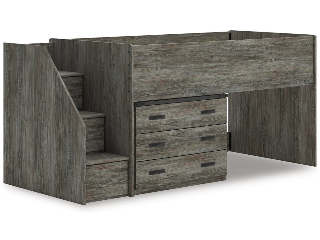 Frandern Twin Loft Bed with Drawer Storage - image 1
