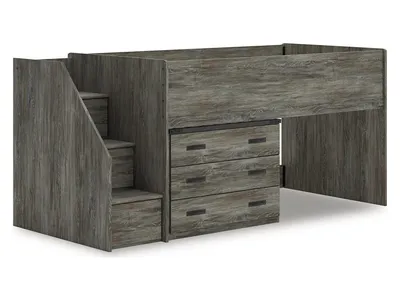 Frandern Twin Loft Bed with Drawer Storage - Alternative View