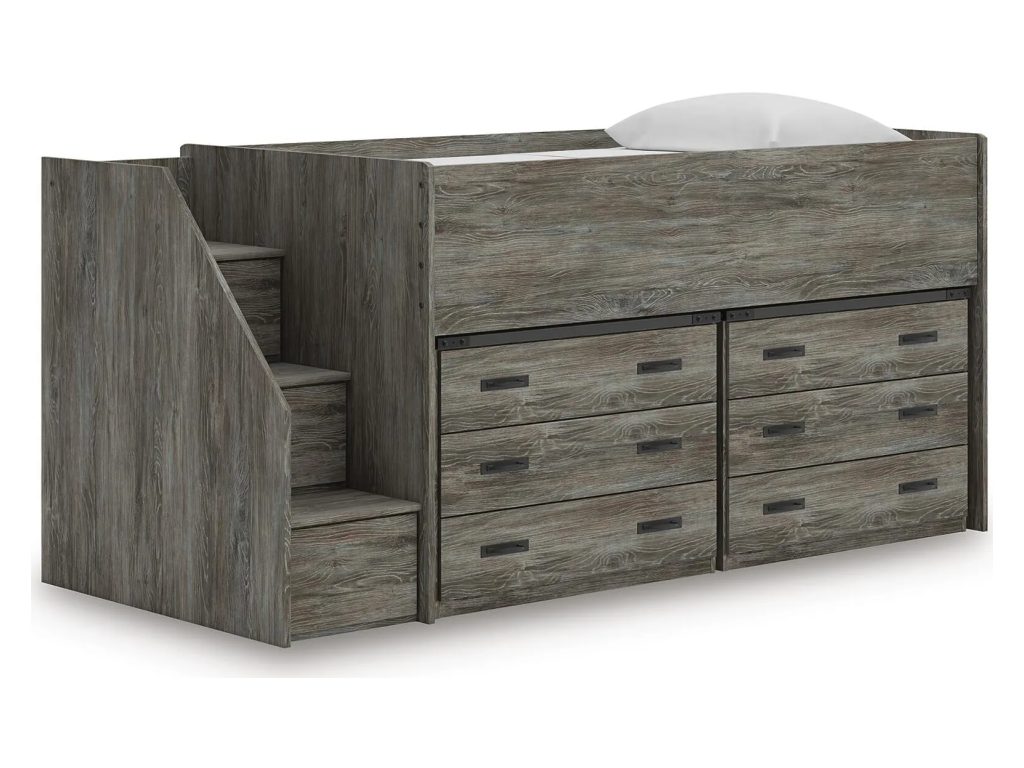 Frandern Twin Loft Bed with Drawer Storage - main image