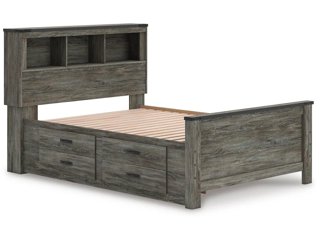 Frandern Full Bookcase Bed with Storage, Dresser and Mirror - image 11