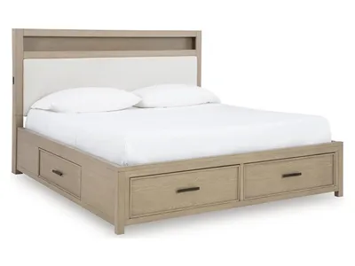 Calmoro California King Bookcase Bed