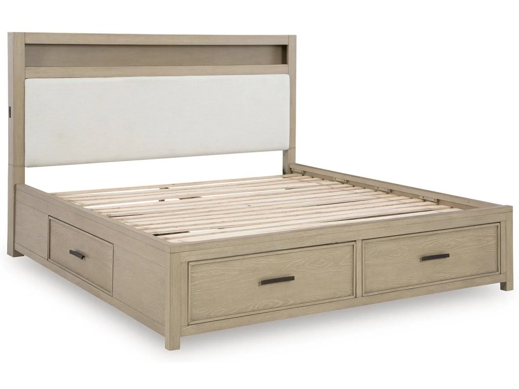 Calmoro Queen Bookcase Bed - image 4