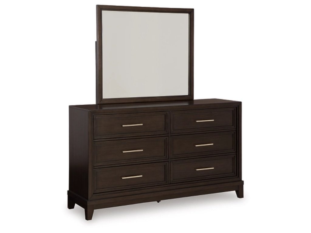 Neymorton Queen Upholstered Panel Bed, Dresser, Mirror and Nightstand - image 2