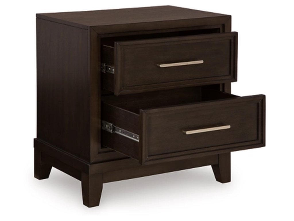 Neymorton Queen Upholstered Panel Bed, Dresser, Mirror and Nightstand - image 6