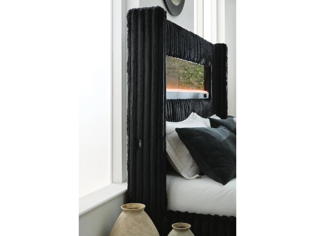 Tayleena King Upholstered Bed with Fireplace and Wireless Audio - image 13