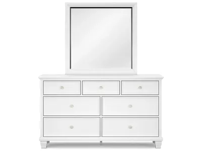 Fortman Queen Panel Bed, Dresser, Mirror and 2 Nightstands - Alternative View