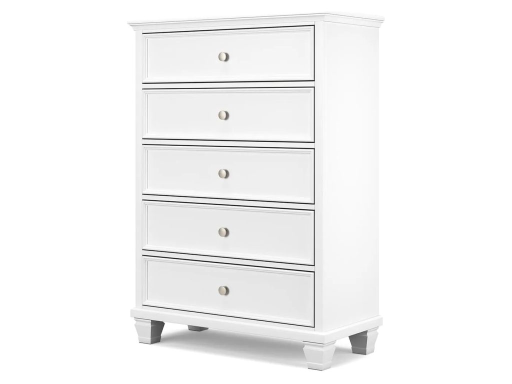 Fortman King Panel Bed, Dresser, Mirror, Chest and 2 Nightstands - image 14