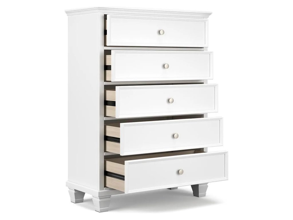 Fortman King Panel Bed, Dresser, Mirror, Chest and 2 Nightstands - image 10