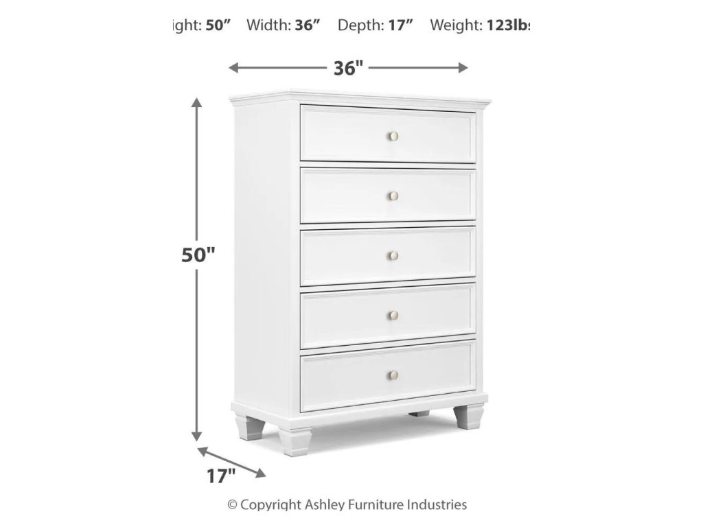 Fortman King Panel Bed, Dresser, Mirror, Chest and 2 Nightstands - image 16