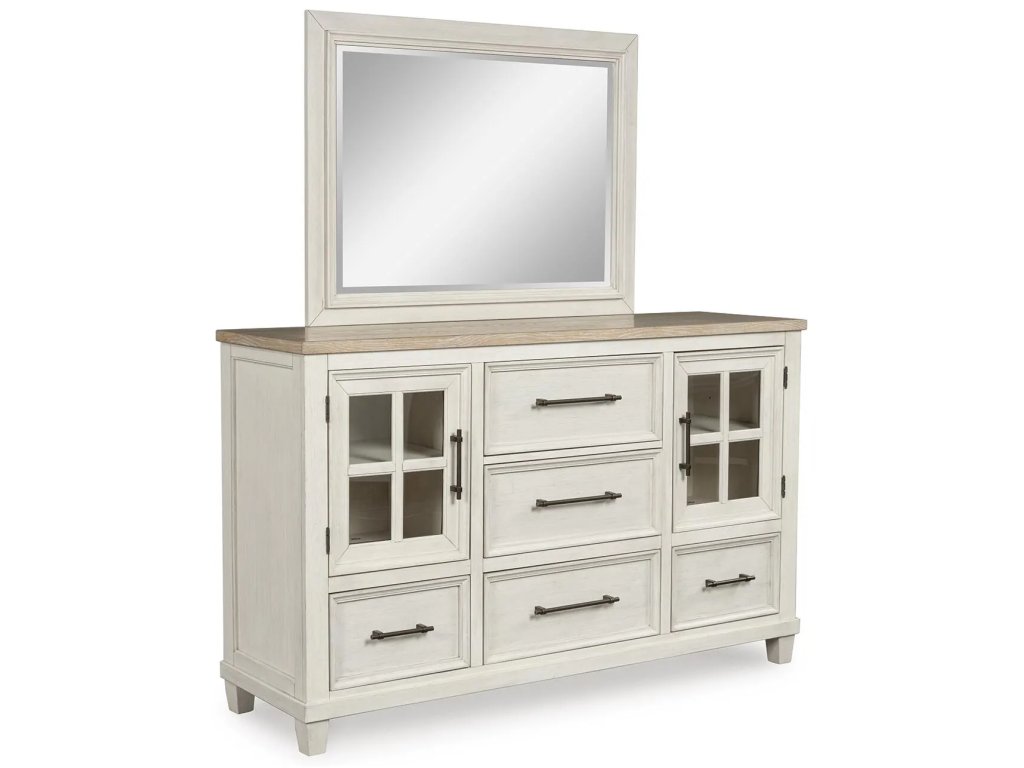 Shaybrock Queen Panel Bed, Dresser, Mirror and Nightstand - image 1
