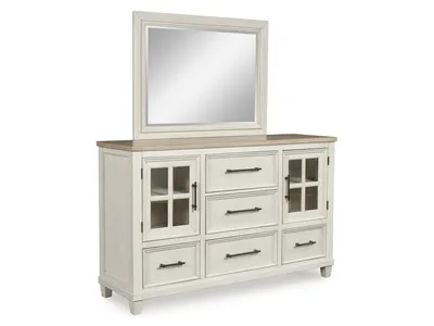 Shaybrock Queen Panel Bed, Dresser, Mirror and Nightstand - Alternative View
