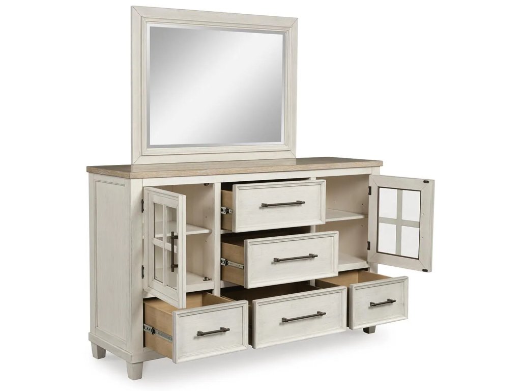 Shaybrock Queen Panel Bed, Dresser, Mirror and Nightstand - image 2
