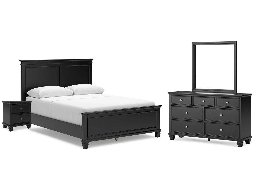 Lanolee Queen Panel Bed, Dresser, Mirror and Nightstand - main image