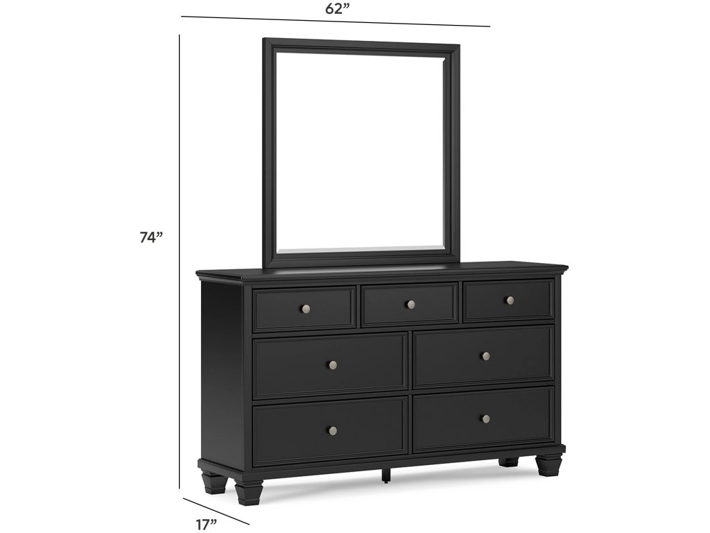 Lanolee King Panel Bed, Dresser, Mirror and 2 Nightstands - image 8