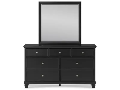 Lanolee King Panel Bed, Dresser, Mirror and Nightstand - Alternative View