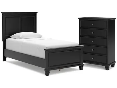 Lanolee Twin Panel Bed and Chest