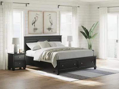 Lanolee California King Panel Storage Bed - Alternative View