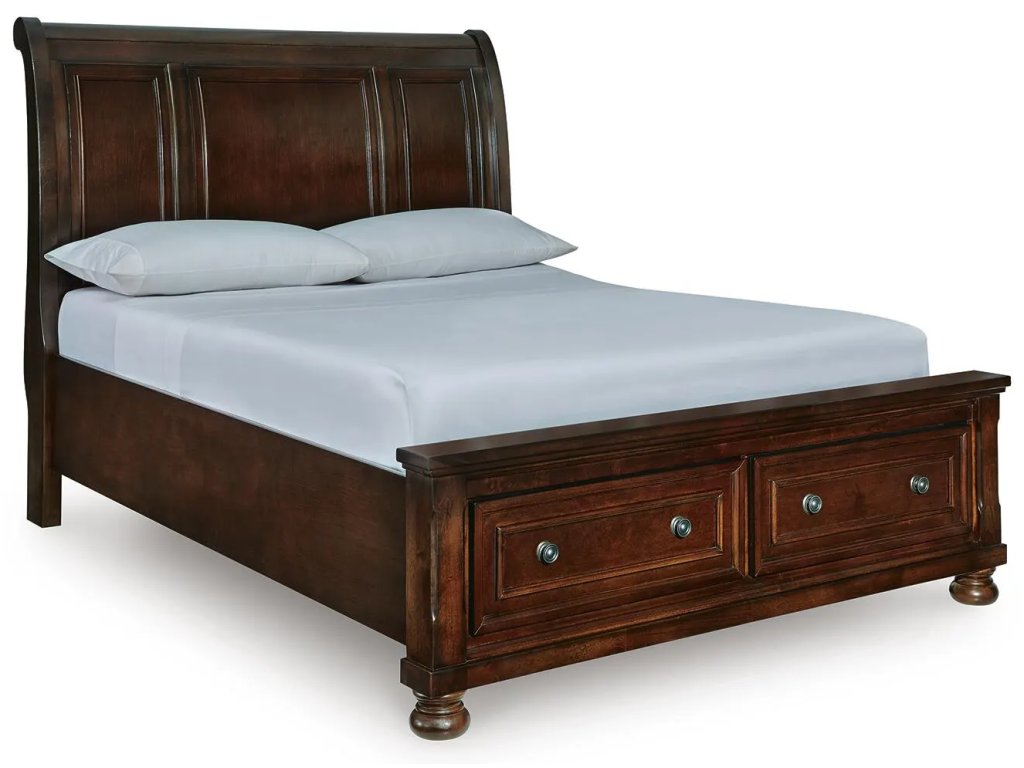 Porter Queen Sleigh Storage Bed, Dresser and Mirror - image 2