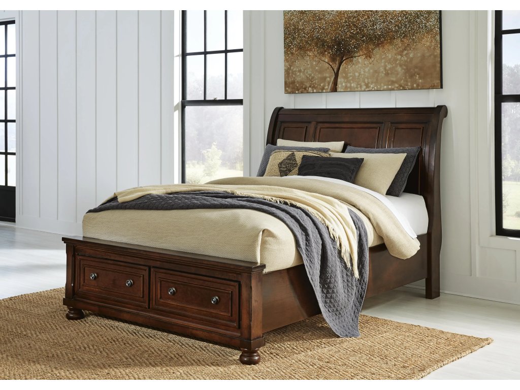 Porter Queen Sleigh Storage Bed, Dresser and Mirror - image 7