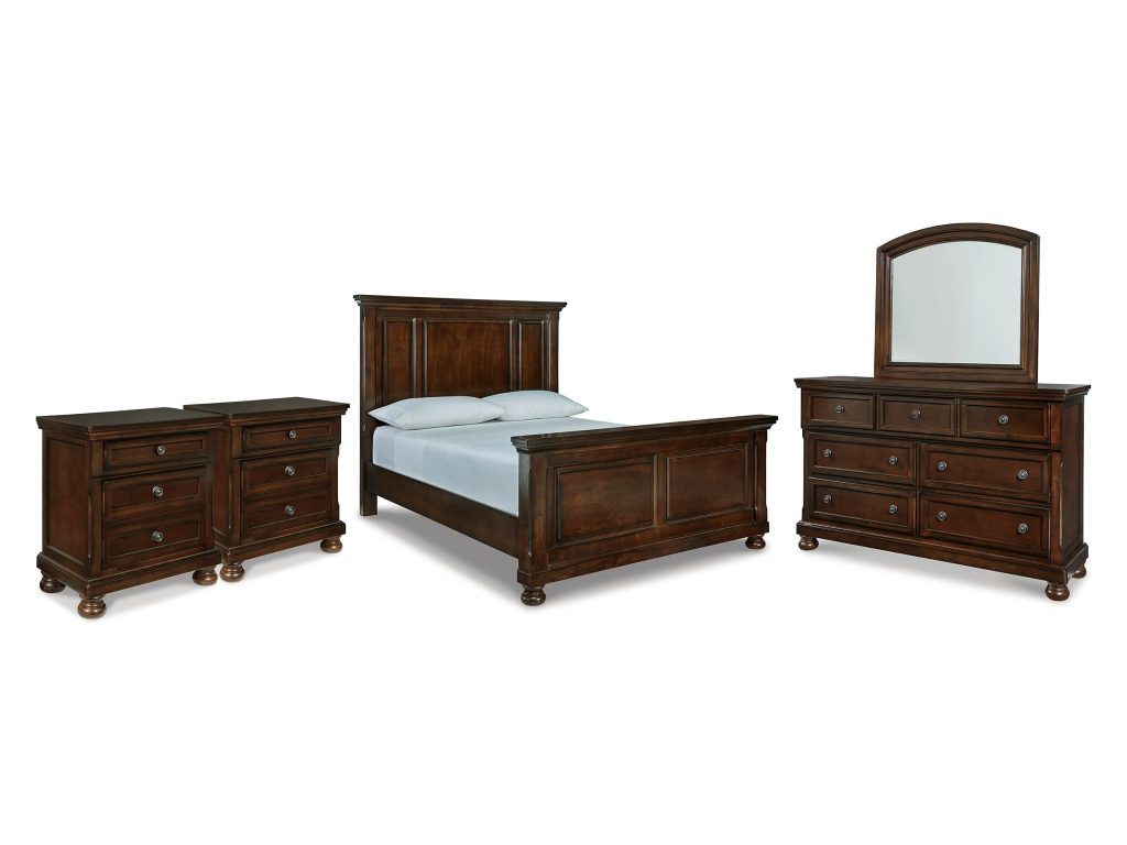 Porter Queen Panel Bed, Dresser, Mirror and 2 Nightstands - main image