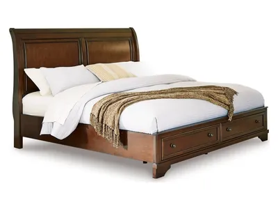 Trellington Queen Sleigh Storage Bed
