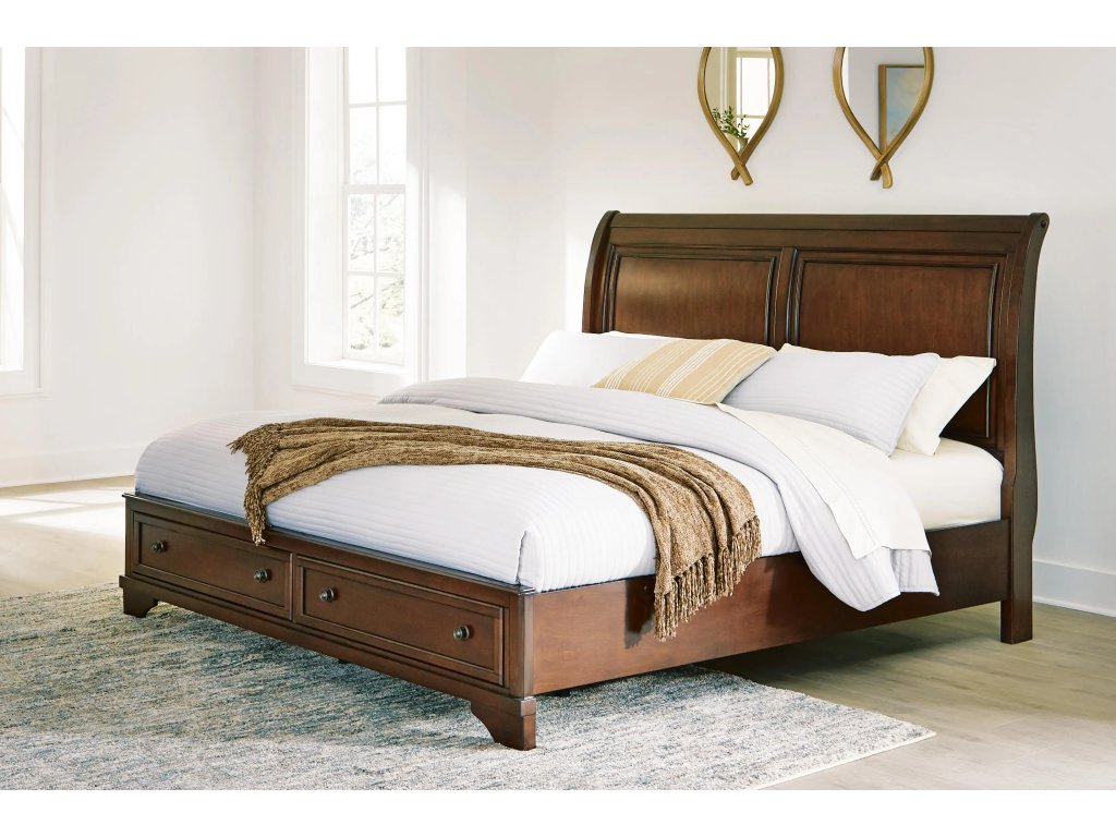 Trellington King Sleigh Storage Bed - image 1