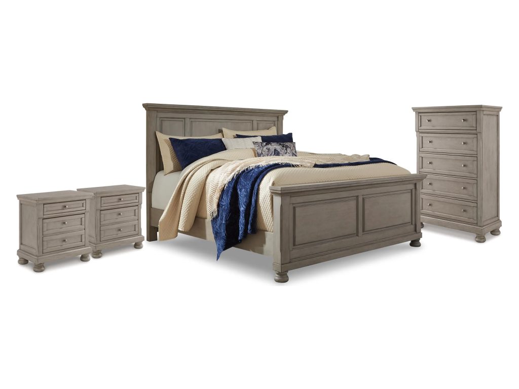 Lettner King Panel Bed, Chest and 2 Nightstands - main image