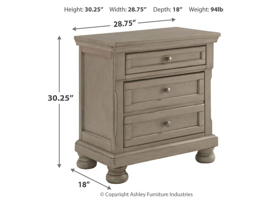 Lettner King Panel Bed, Chest and 2 Nightstands - image 5
