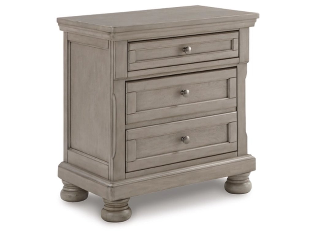 Lettner California King Panel Bed and 2 Nightstands - image 2