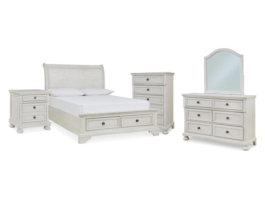 Robbinsdale Full Storage Sleigh Bed, Dresser, Mirror, Chest and Nightstand - main image