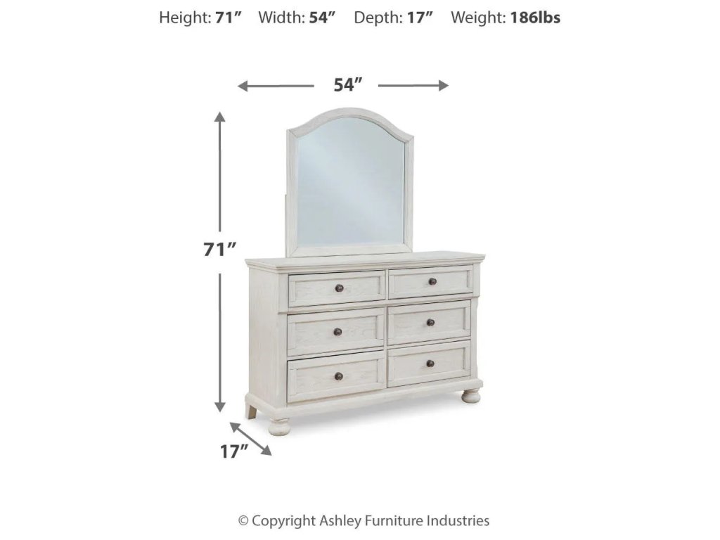 Robbinsdale Twin Sleigh Storage Bed, Dresser and Mirror - image 2