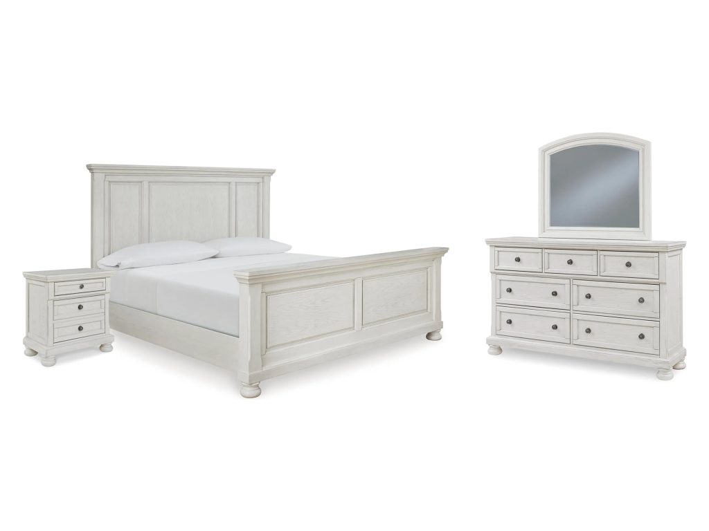 Robbinsdale Queen Panel Bed, Dresser, Mirror and Nightstand - main image