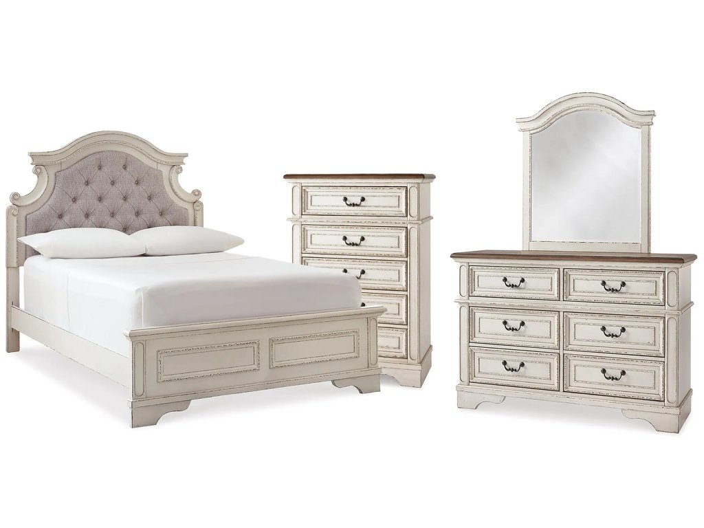 Realyn Full Panel Bed, Dresser, Mirror and Chest - main image